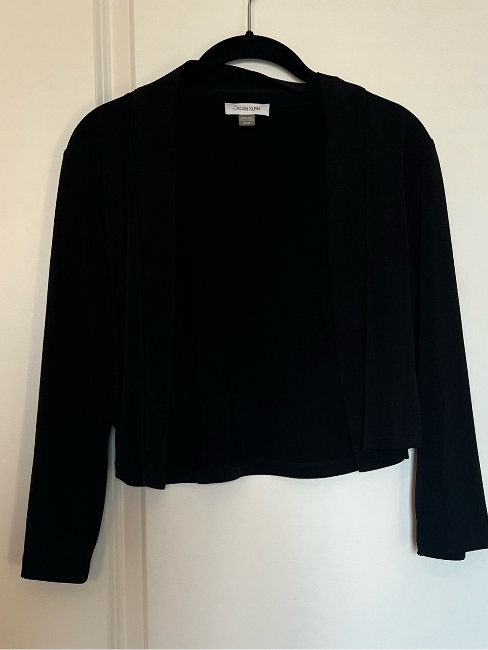 Calvin Klein Black Open FrontCardigan